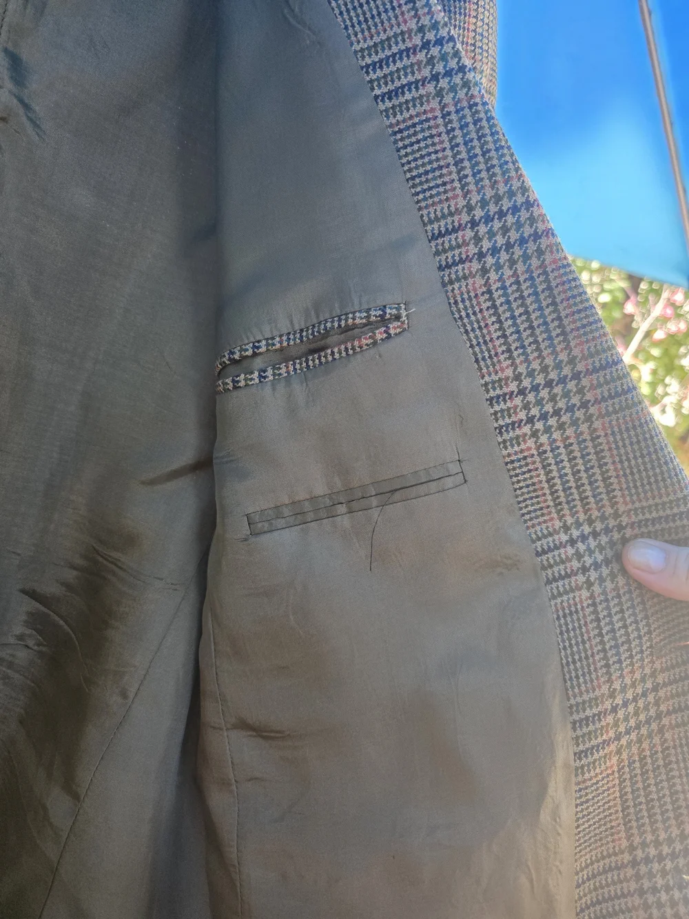 Classic Wool Avoca Plaid Men's Blazer - Brown Multi